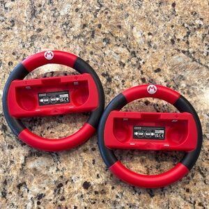 Red and Black Racing Wheel Set